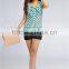 fashion butterfly sleeve polka dots pattern chiffon blouse MOQ 1 piece