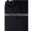 Customized clothing kangaroo pocket plain black sleeveless hoodie