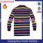 Hot sales! wholesale the cheap striped men's long sleeve polo shirts