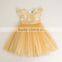 2017 New style dress party for kids embroidery girls wedding dress ball gown