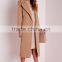 OEM service best selling lady oversized camel winter coat