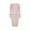 guangzhou china women clothing manufacturer long sleeve bandage dress bodycon 2016