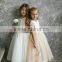 White Tulle Lace Cap Sleeve Kids Clothing Wholesale Flower Girl Dress Bridesmaid Robes