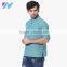 Men Fashion Long Sleeve Blue Striped Kurta