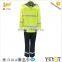 fluorescent hi-vis durable water-repellent salable raincoat
