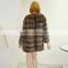 High quality fox fur coat/winter coats for women