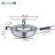 Stainless steel frying pan