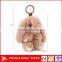Custom rabbit plush pendant toy and rabbit keychain plush pendant