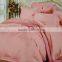4 pieces plain dyed silk cotton satin jacquard embroidery bed sheet set