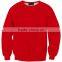 Hot 2016 blank pure color crewneck sweatshirt