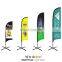 Flying banner with Flag pole ground screw