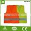 Hi vis reflective safety vest with pockets of kids running wear