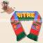 Brazil silk printed football scarf