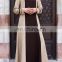 Fashion Women Long Sleeves Contrasting Muslim long Maxi Dress