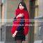 Long hair tibet Mongolian Lamb Fur Scarf red shawl for women