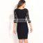 Best Seller Woman Black Lace New Model Girl Bodycon Lace Dress