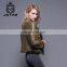 2017 Best New Design Lady Overcoat Women Lamb Leather Jacket