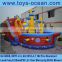 2016 hot sale inflatable pirate ship,giant inflatable pirate ship slide for sale