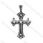 2017 ruby popular wholesale stainless steel crucifix catholic cross pendant