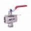Stainless steel metering  ball valves dn20