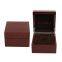 Top sell dark red wooden paper watch box luxury glossy painted wooden men watch gift box with the factory price