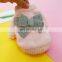 Cute dog cat winter clothes dog sweater bowknot high quality pet accessories