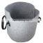 Non Woven Fabric Cylinder Felt Garden Handing Planting Black Seedling Grow Bags