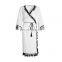 TWOTWINSTYLE Patchwork Tassel Beach V Neck Three Quarter Sleeve High Waist Lace Up Midi Dresses Female