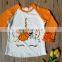 Halloween Unicorn shirts Baby Girl ruffle Sleeve Tops Autumn Pumpkin Tees