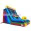 Inflatable Vertical Rush Slide Challenge Wipeout Playground Obstacle Course Bouncy Slides With Climbing Wall