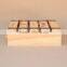Custom handmade 4 bottles wooden wine gift boxes hinged box for wine