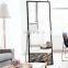 hot sale 5mm black iron frame silver mirror for bathroom decoration