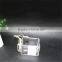 120ml clear glass material square candle jars / bottles / holders