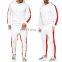 Wholesale custom large size men's splicing top men's sports fitness 2-piece jogging suit