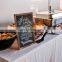 Wood board shape blackboard breakfast chalkboard stand up