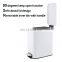 Household 5 Liters Stainless steel soft closing pedal waste bins rectangular pedal trash bin powder coating kitchen trash can