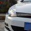 Hot sale 2 pcs Headlights Eyebrow Eyelids ABS Chrome Trim Cover for Volkswagen VW Golf 7 MK7 GTI R Accessories Car Styling