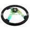 Car Spare Parts 350mm Wood Neo Chrome Deep Dish Japanese steering wheel Racing