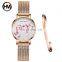 Hannah Martin 1324 Japan Quartz Movement 10D Red Plum Blossom Genuine Leather Female Watch Ladies Wristwatches Bracelet Watches
