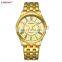 LONGBO 5096 Rose God Stainless Steel Band High Quality Newest Quartz Queen King Couple Watch