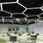 Creative Y Shape LED Pendant Light Black White Triangle Ceiling Pendant Lamp For Home Office