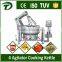 Gas LPG heating horizontal industrial vacuum cooking kettle mixer