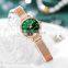 SINOBI Soft Mesh Band Girls Watches Emerald Green Dial Watch S9853L Customization Your Own Logo Wristwatch