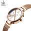 SHENGKE Customize Lady Watch Japan Quartz Movement Watches Wholesale Mesh Band Watch