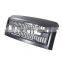 Super Duty Matte Black W Amber LED Lights Replacement Upper Grille Front Mesh Grill Fit for 2008-2011 Ford F250 F350