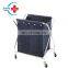 HC-M055 Portable Stainless Steel Hospital Trolley for Dirty Article with wheels/trolley for dirty laundry