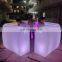 Illuminated Furniture Led Bar Table portable modern LED furniture plastic led light up table bar counter
