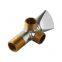 Two-Way Angle Valve Brass Polished and Chrome Plated for Sanitary Ware pipe