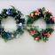 Christmas Decoration Garland Flower, Hanging Straw Wreath