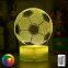 3d optical Illusion real madrid Night Light Football Ball toy lamp Touch Sensor Remote for Kid Decoration Soccer Table Lamp Gift
